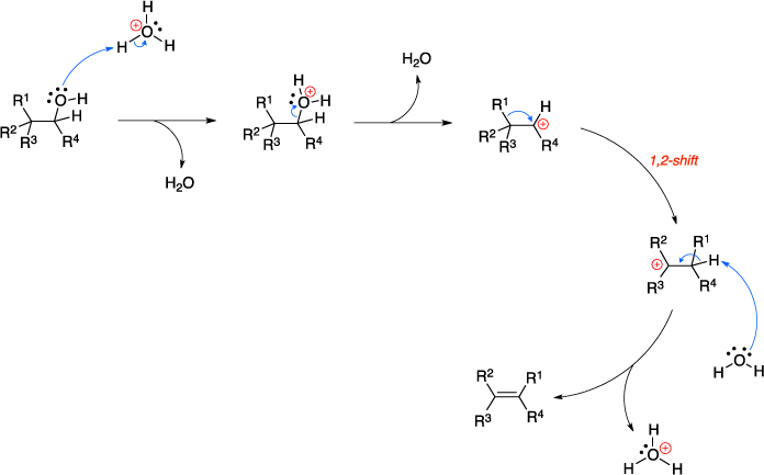 Mechanism of the Wagner-Meerwein rearrangement. 1,2-shift.
